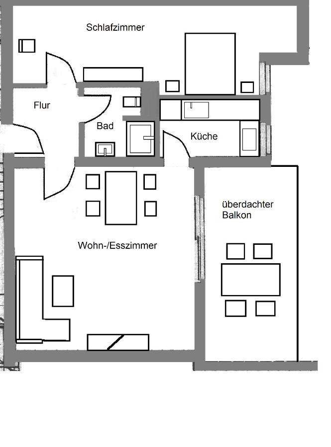 Ferienwohnung Frieda Mit Ueberdachtem Balkon วินเทอร์แบร์ก ภายนอก รูปภาพ